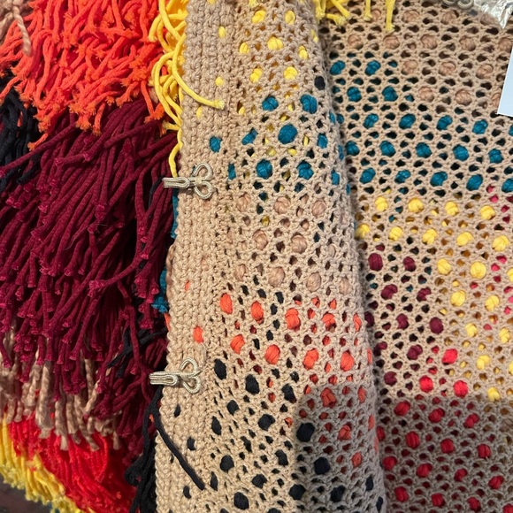 NWT - Alice + Olivia - Multicolor Yarn Fringe Jacket - Picture 5 of 6